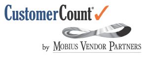 Customer Count Logo and mobius VP logo
