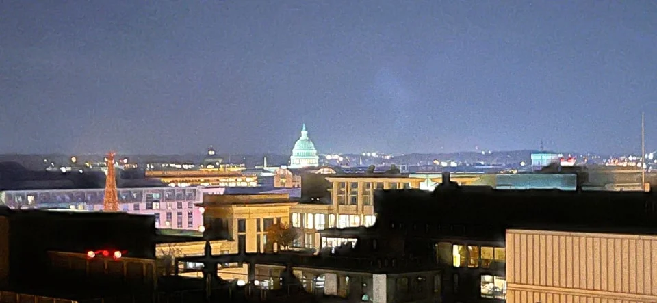 capitol hill at night