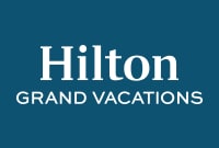 Hilton grand vacations logo.