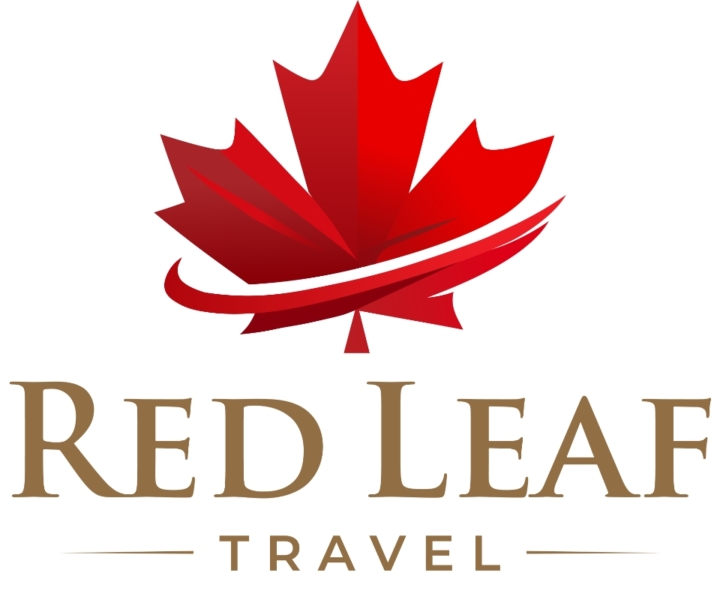 Red Leaf Travel logo.