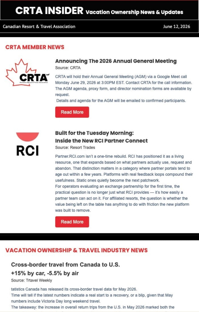 CRTA Weekly Insider June 12