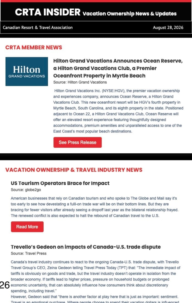 CRTA Weekly Insider Aug 28, 2026.