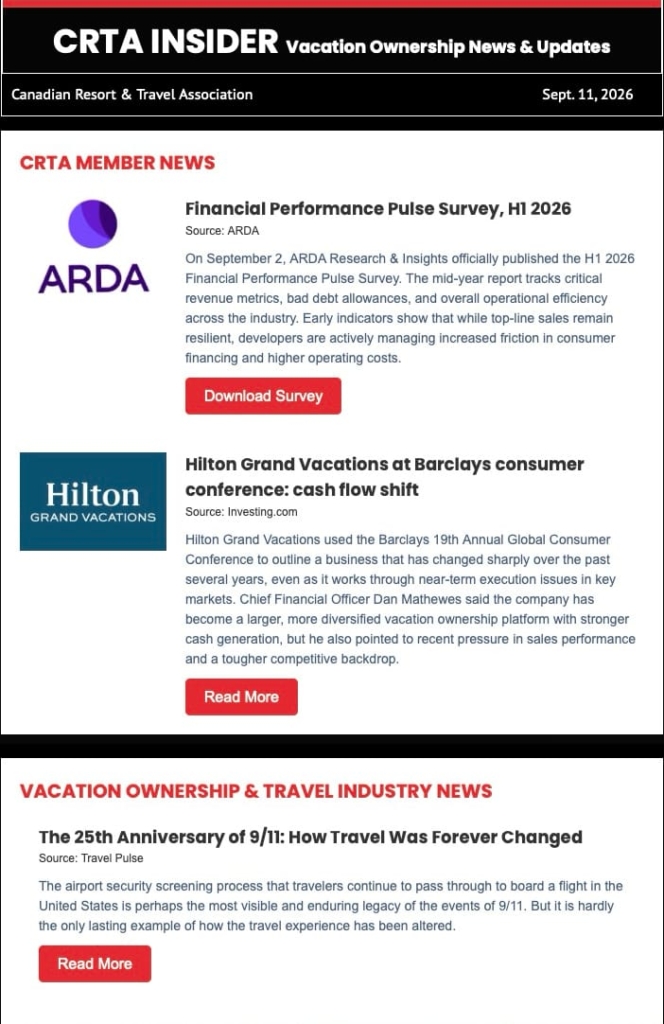 CRTA Weekly Insider Sept. 11, 2026