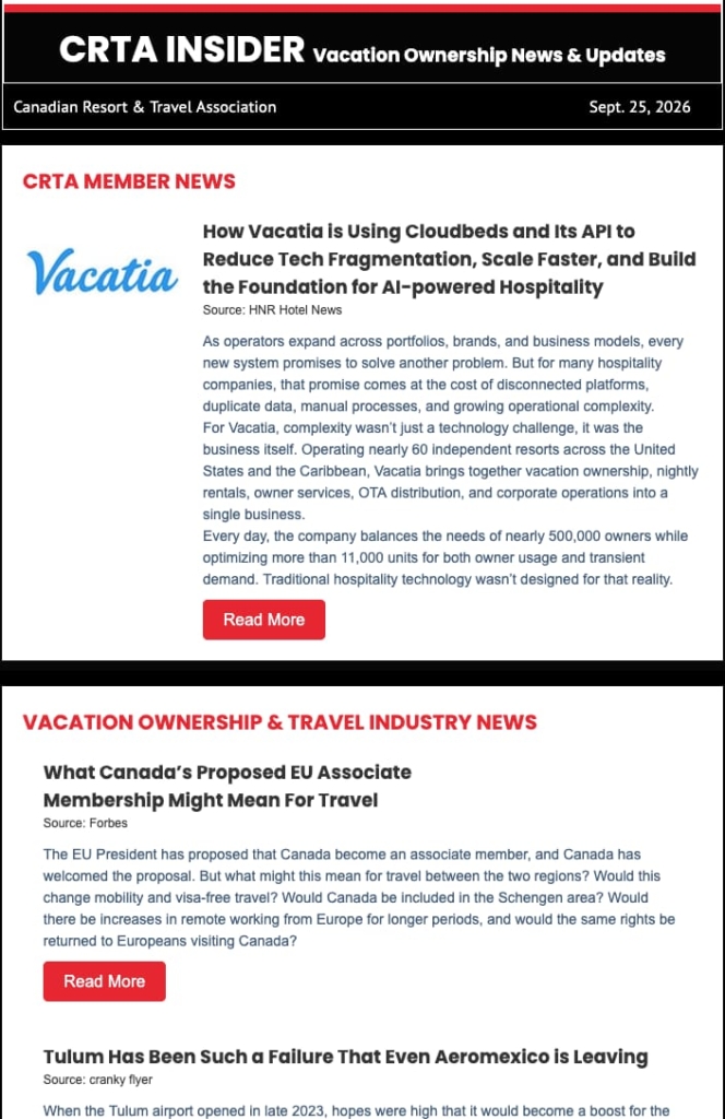 CRTA Weekly Insider Sept 25, 2026.